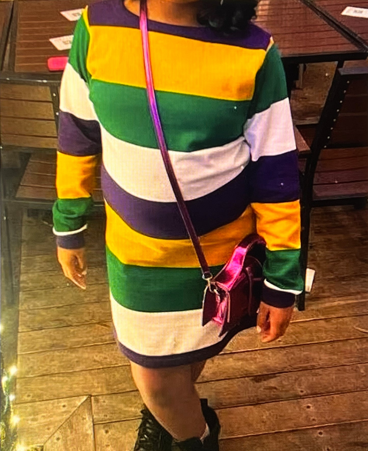 New Mardi gras Girls woolen dress # 331