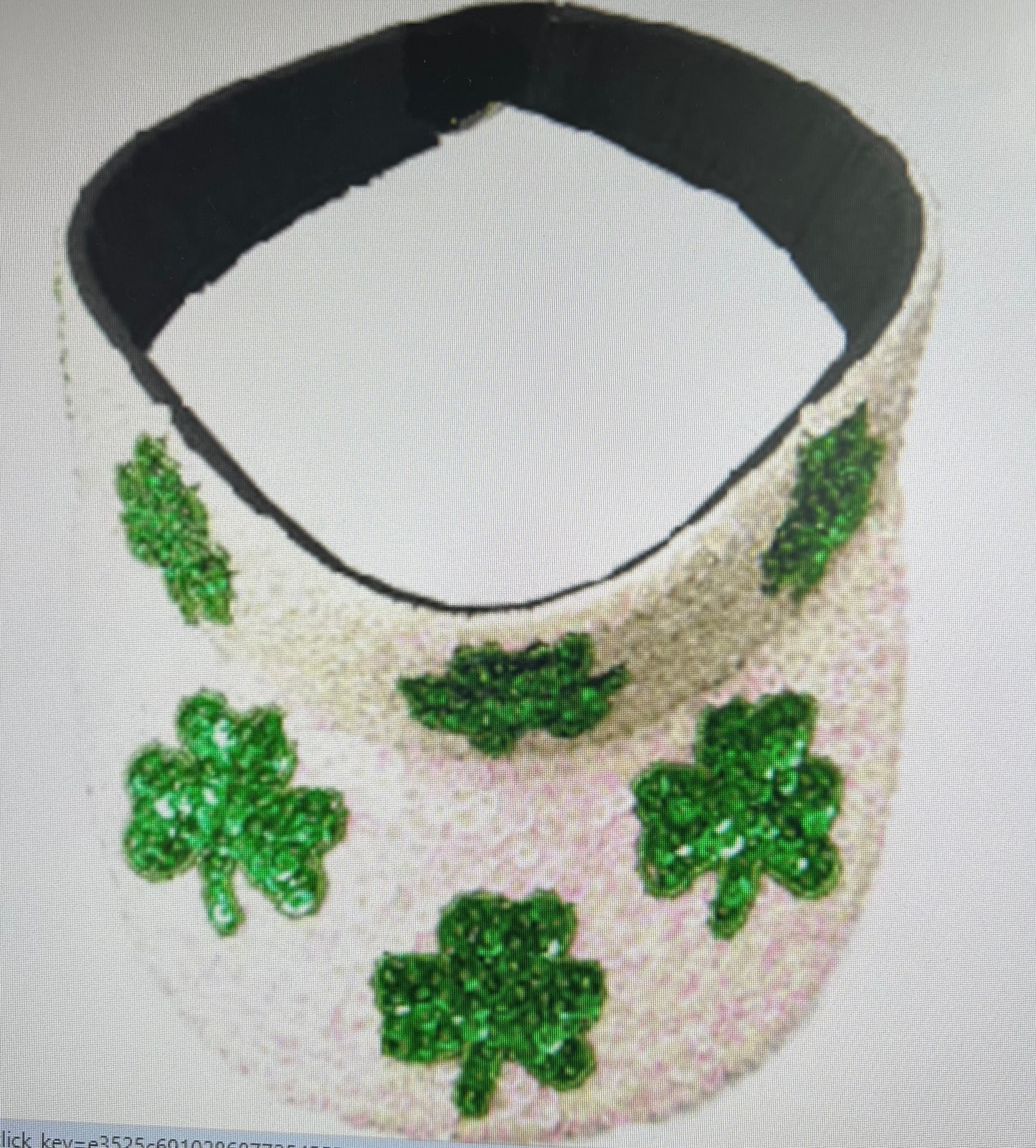 St Patrick real sequined Visor
