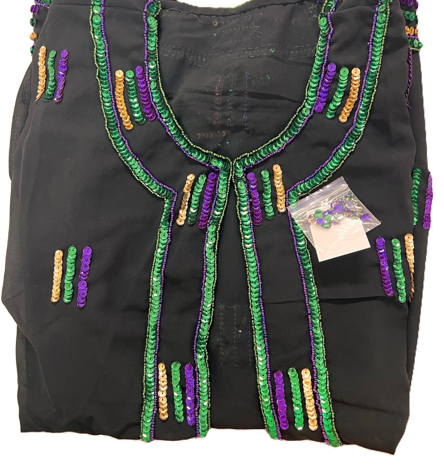 Mardi Gras Sequined Chiffon Jacket top Style B