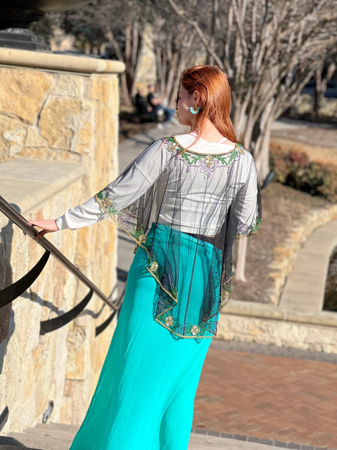 Sequined Poncho (Heavy Quality) Style B