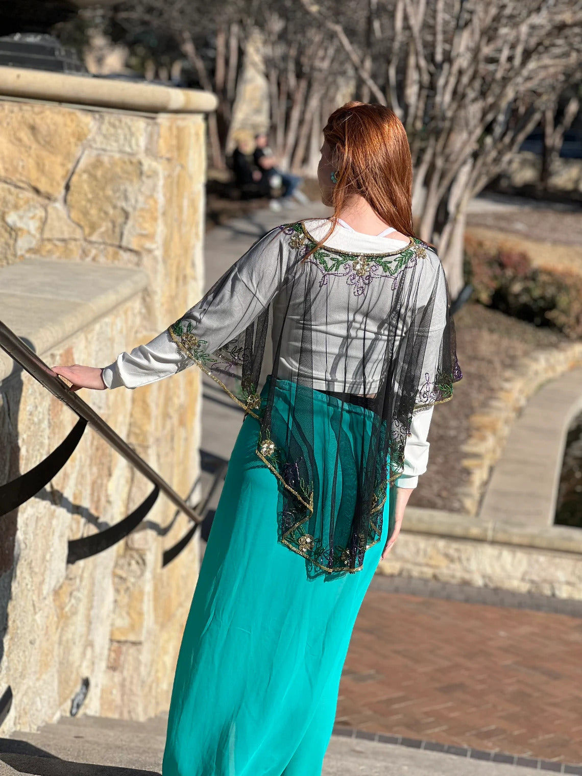 Sequined Poncho (Heavy Quality) Style B