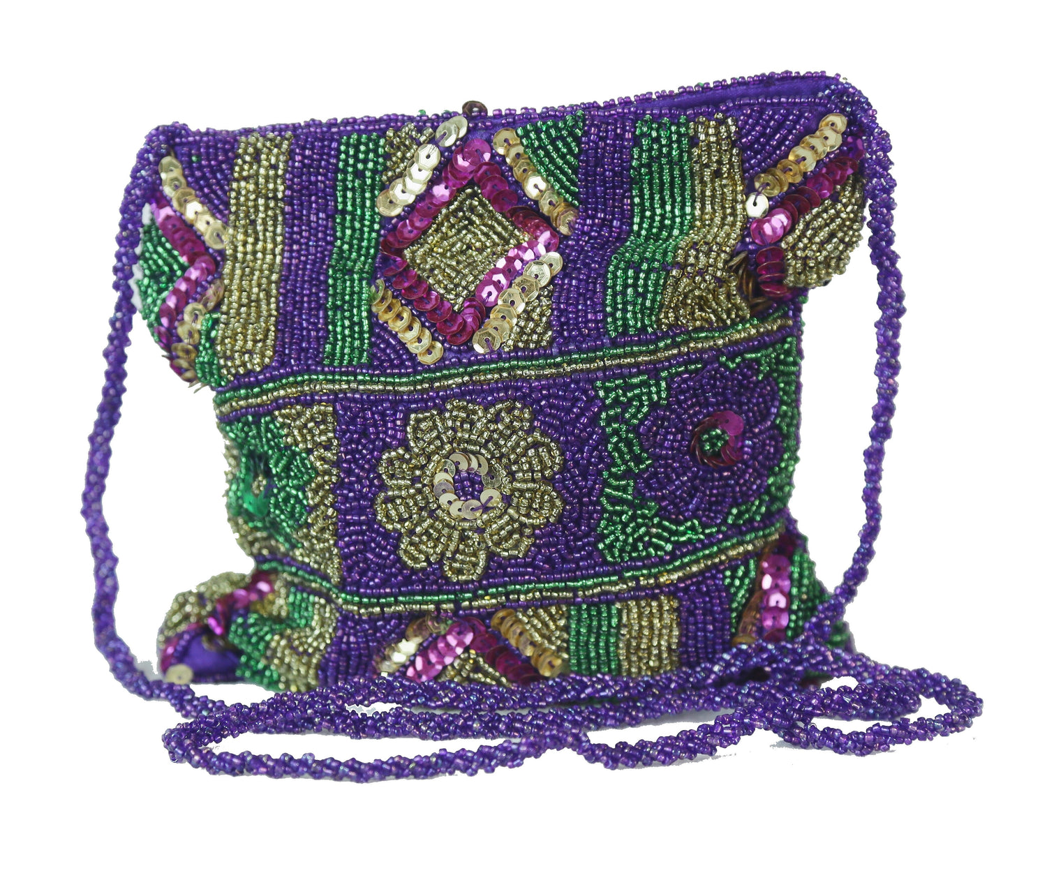 Mardi Gras Costume Ball Purses  - Glass Beaded & Sequined Evening Purse