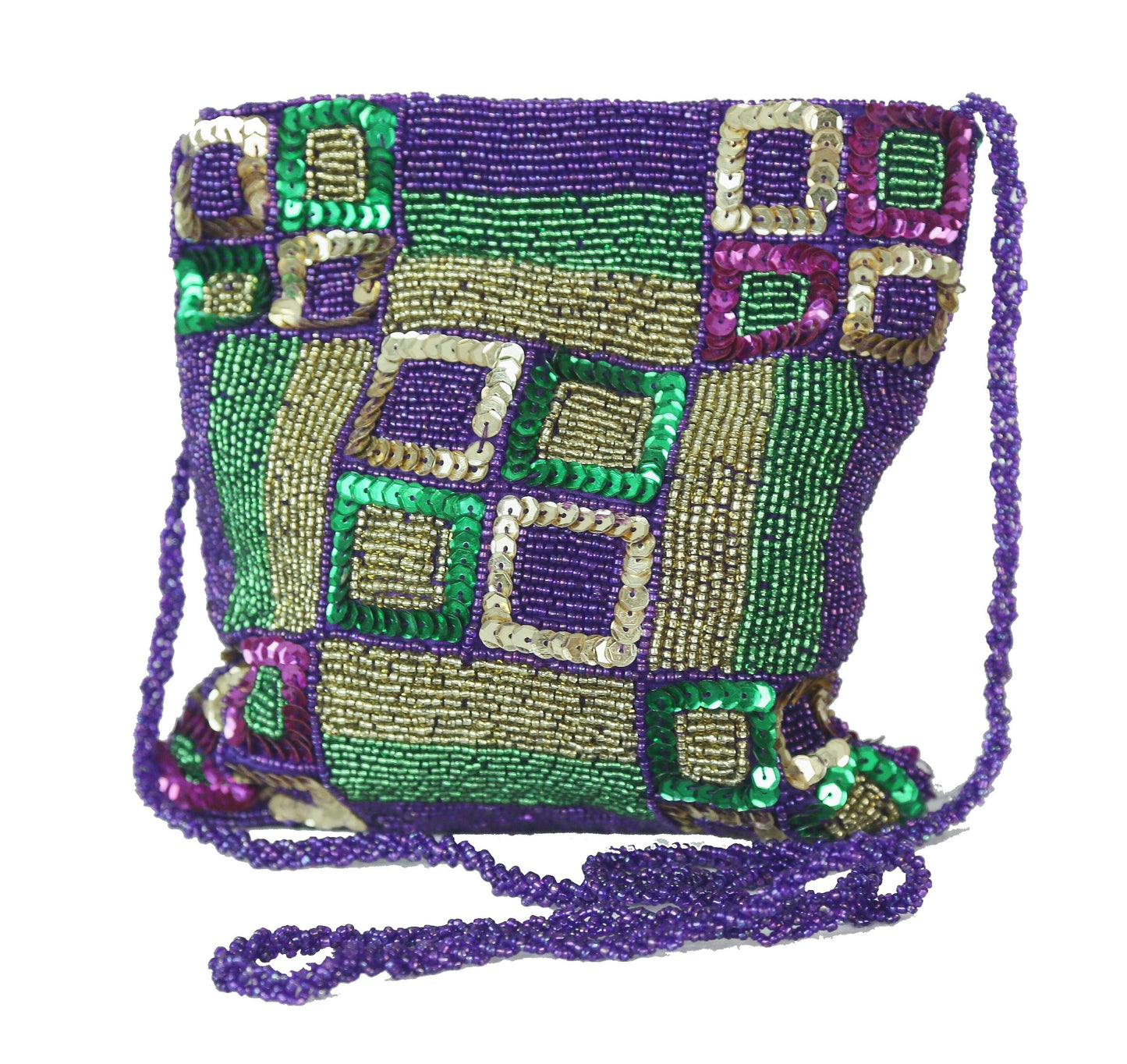 Mardi Gras Costume Ball Purses  - Glass Beaded Evening Purse