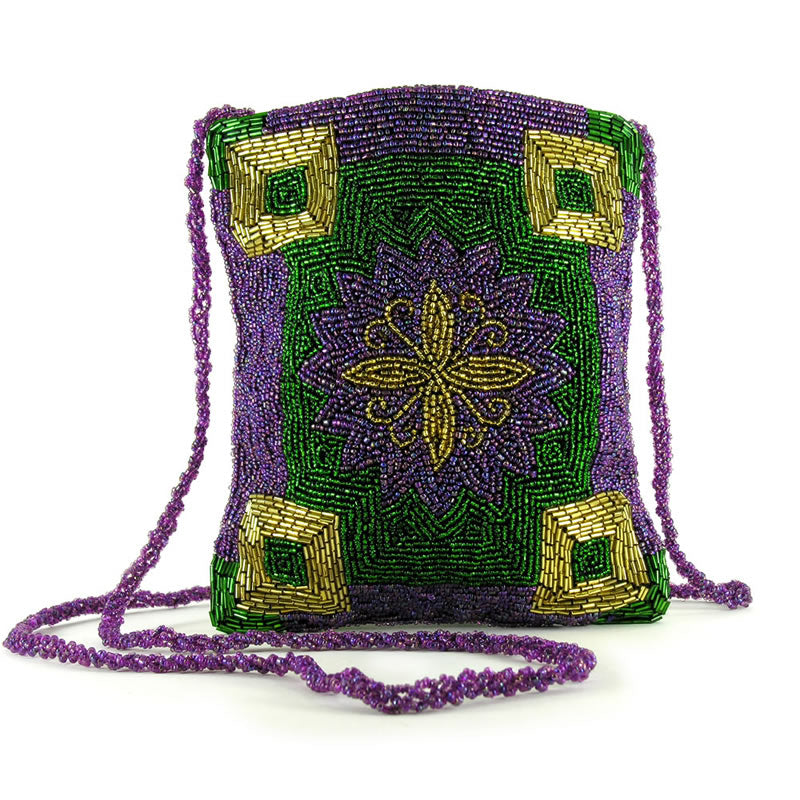 Mardi Gras Costume Ball Purses & Accessories - Glass Beaded Evening Purse
