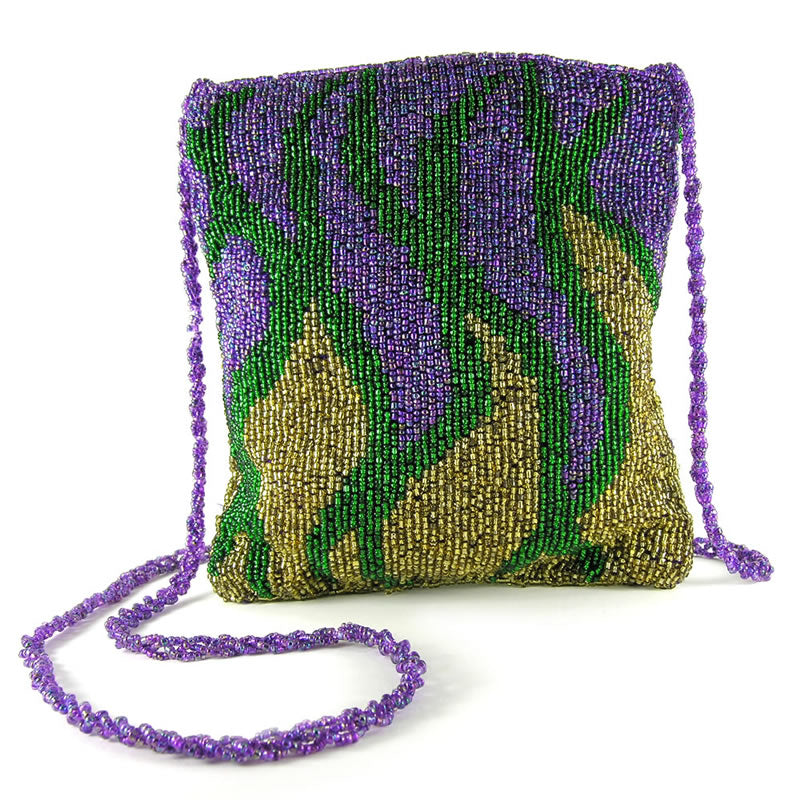 Mardi Gras Costume Ball Purses & Accessories - Glass Beaded Evening Purse