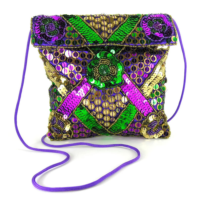Mardi Gras Costume Ball Purses  - Glass Beaded & Sequined Evening Purse