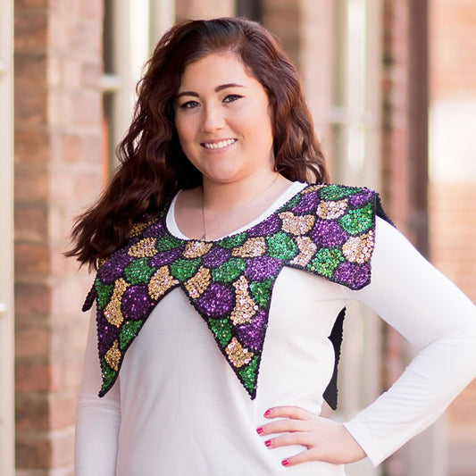 Mardi Gras Costumes - Sequined Jester Collar