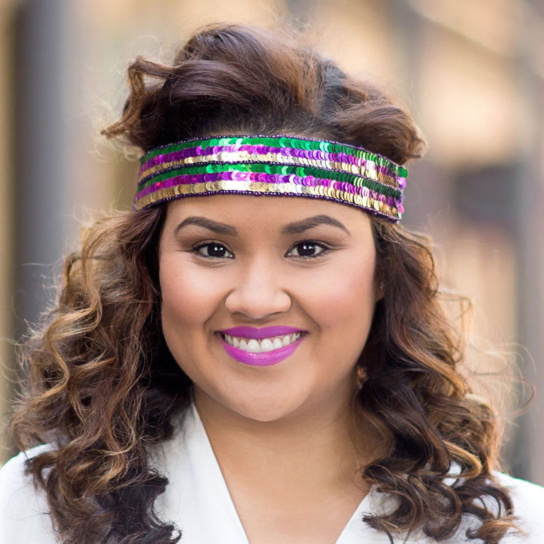 Mardi Gras Costume & Apparel - Sequined Mardi Gras Headband