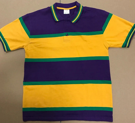 Mardi Gras Adult Polo # 251 in Adult (Yellow) FINAL SALES