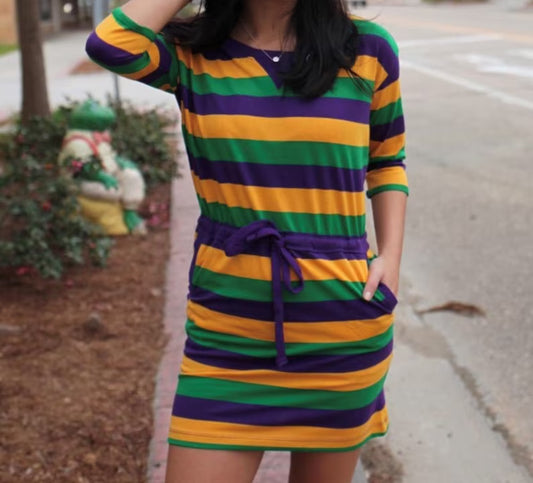Mardi Gras Dress # 306 Slim Fit (Buy one size up)