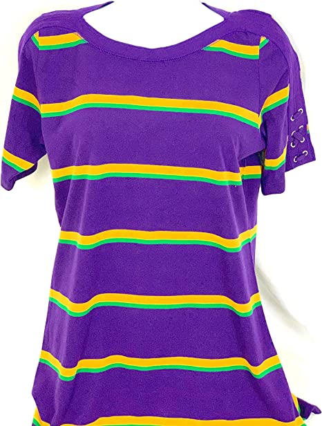 Boat neck Purple women short sleeves # 318A