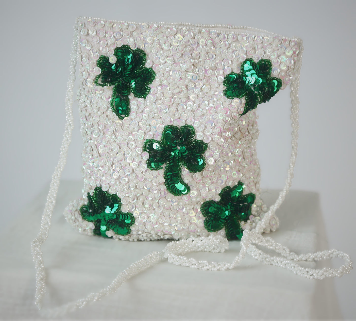 St Patrick real sequined women evening purse