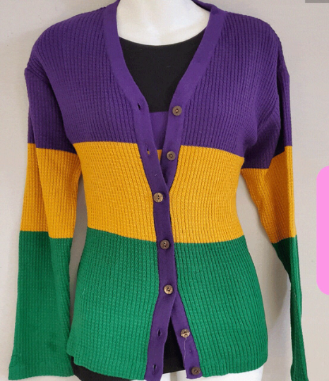Mardi Gras Cardigan for YOUTH