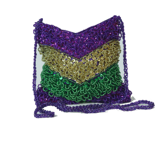 Mardi Gras Costume Ball Purses  - Glass Beaded & Sequined Evening Purse