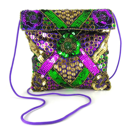 Mardi Gras Costume Ball Purses  - Glass Beaded & Sequined Evening Purse