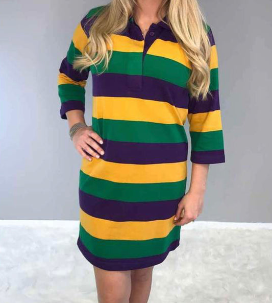 Womens Cotton Mardi Gras Dress