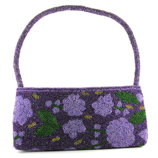 Mardi Gras Costume Ball Purses & Accessories - Ladies Beaded Purse with beaded Rope Handle