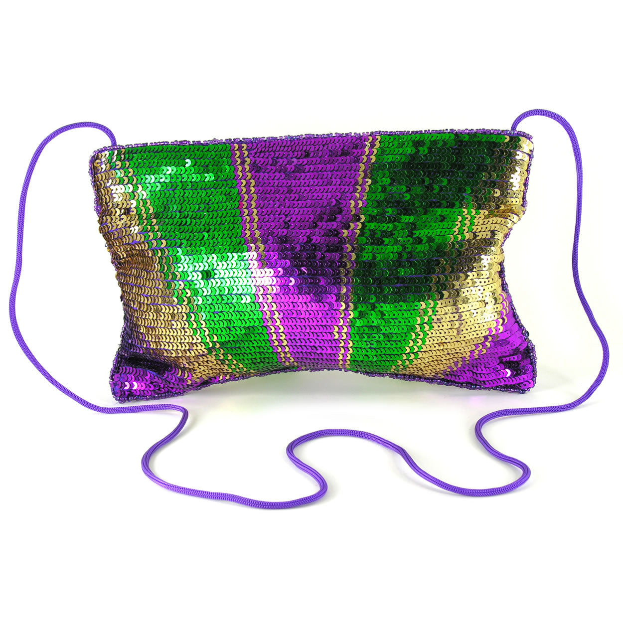 Mardi Gras Costume Ball Purses & Accessories - Ladies sequins purse with string
