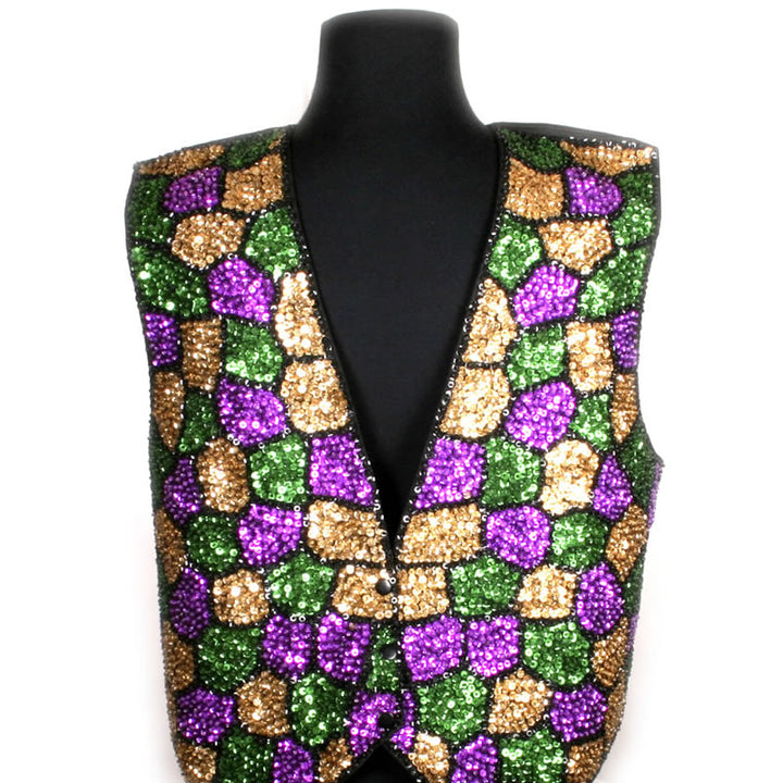 mardi gras vest sale